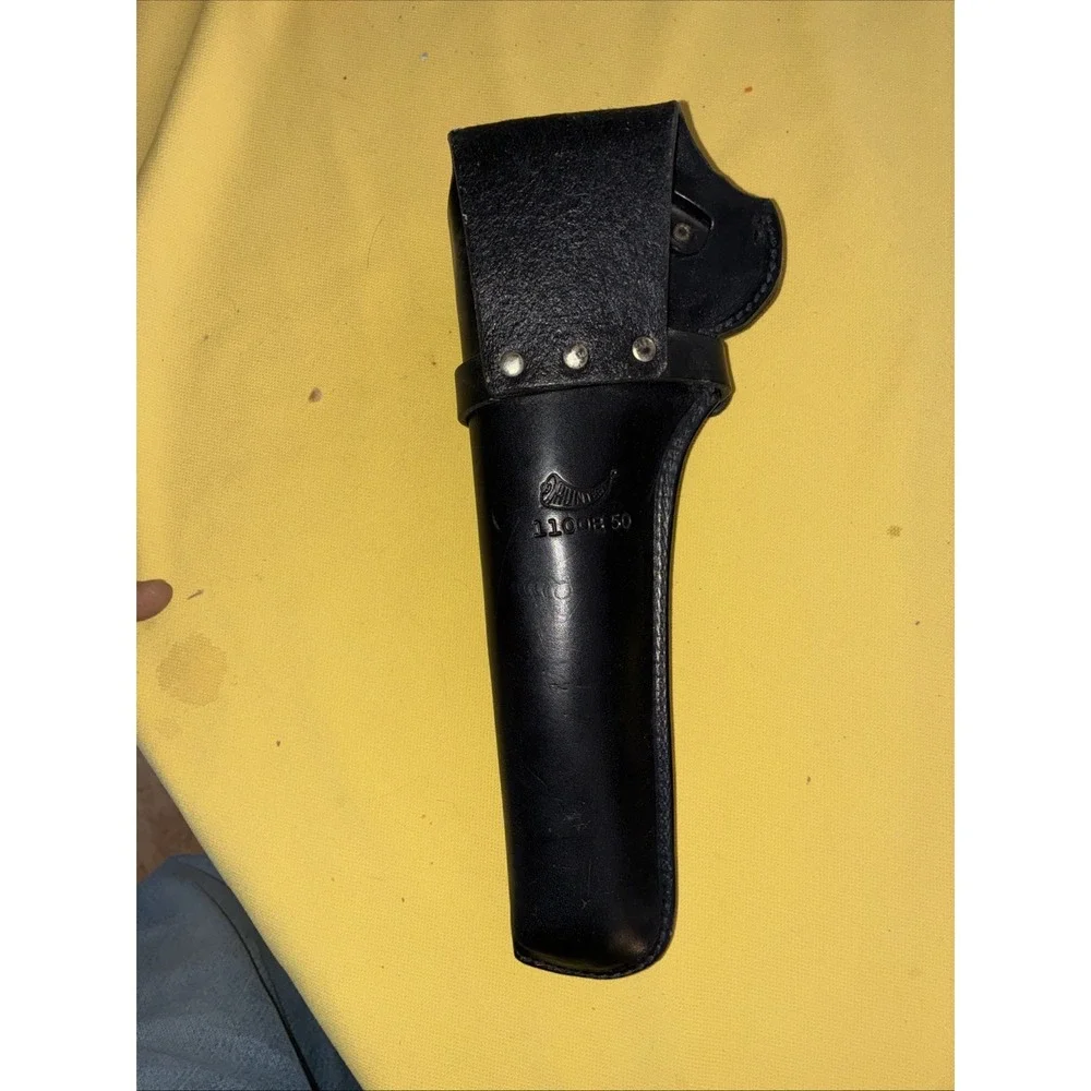 Vintage Hunter 1100B 50 Genuine Leather Gun Pistol Holster Black Right Hand 11